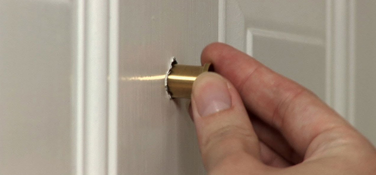 peephole door repair in Davis